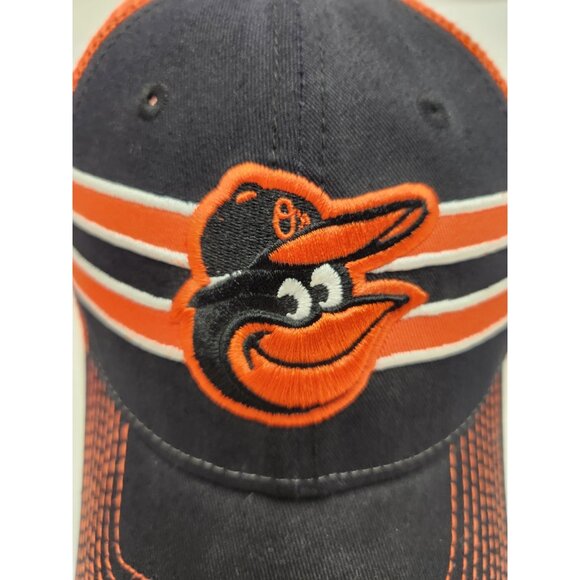 Baltimore Orioles Adult Snapback Hat New Era Orange Black Mesh Baseball Cap Mens - Picture 8 of 12